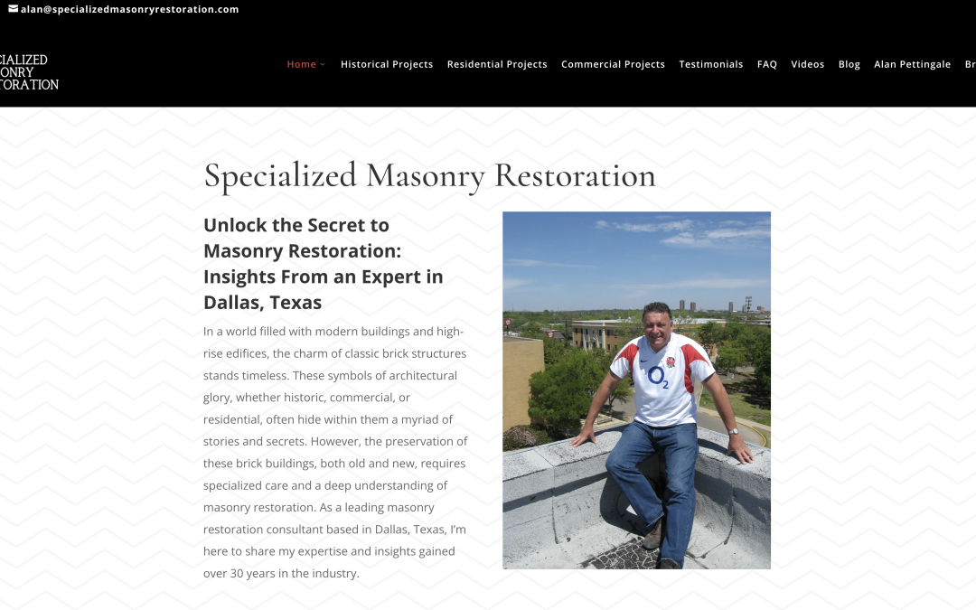 Website for Specialized Masonry Restoration